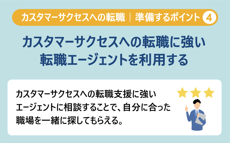 IT業界の支援実績が豊富な転職エージェントの利用｜スキルが一致していても、業務内容や社風が合わない可能性もある。エージェントのサポートによりミスマッチのリスクを減らせる。