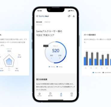 SantaアルクのAIによる精度95%の「スコア診断」