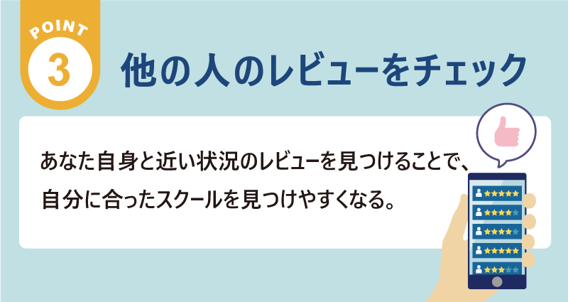 POINT3他の人のレビューをじっくりチェックする