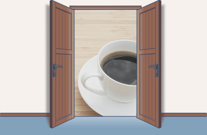 イメージ図：コーヒーブレイク。一休み
