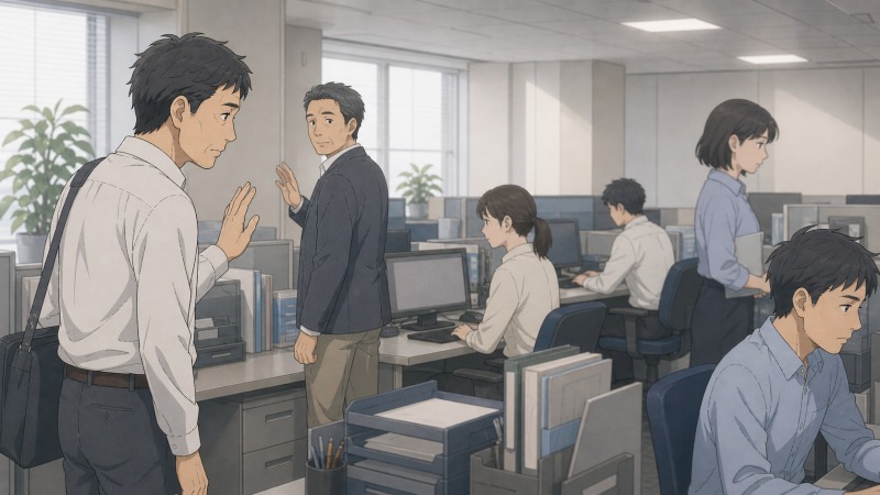 職場は、若手の社員と（私と同じような）中年世代とで、いわゆる世代間の壁のようなものがありました。