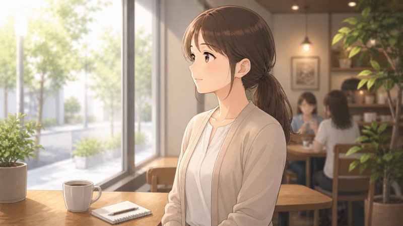 今回の転職を経て、いろんな人と出会って、自然と「これからは誰かを支えたい」という気持ちが強くなったのです。カフェでひとりたたずみながらそう思いました。